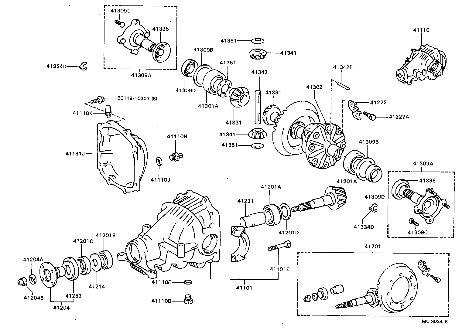  CARINA FF |  REAR AXLE HOUSING DIFFERENTIAL