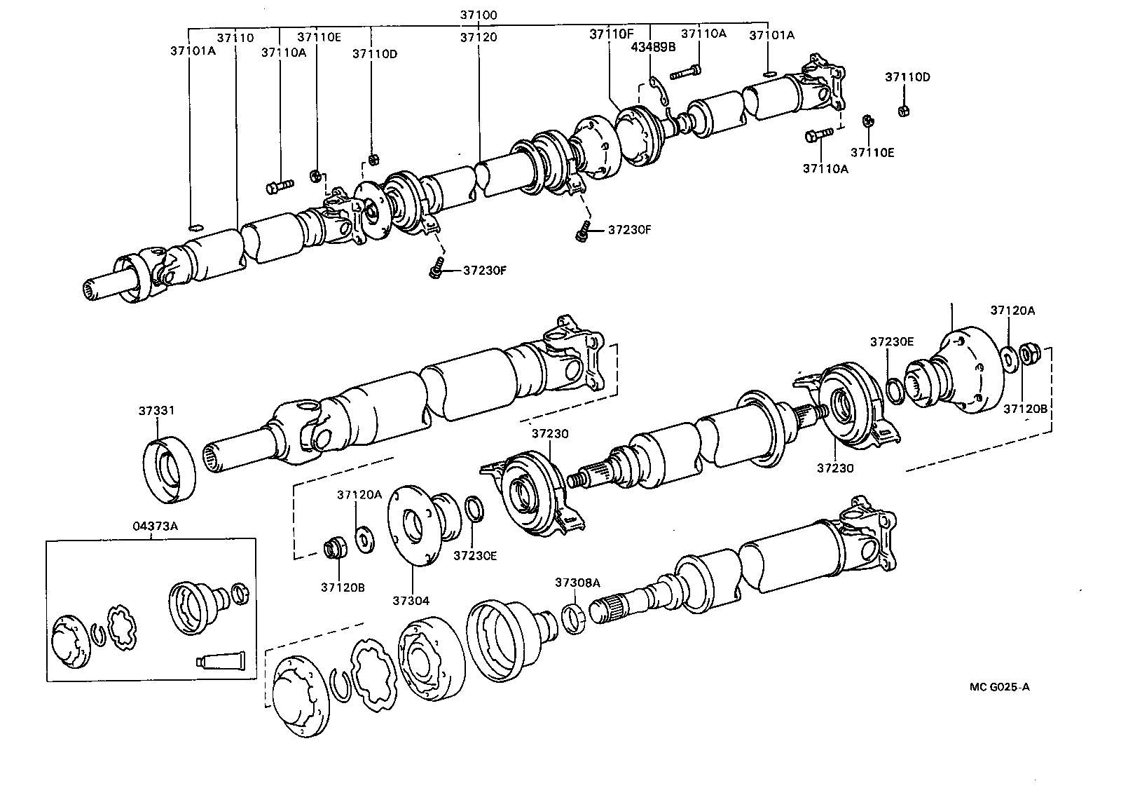  CARINA FF |  PROPELLER SHAFT UNIVERSAL JOINT