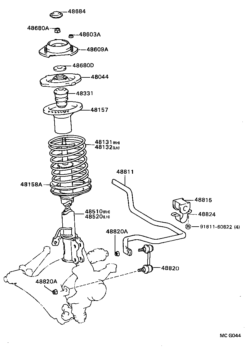  CARINA FF |  FRONT SPRING SHOCK ABSORBER