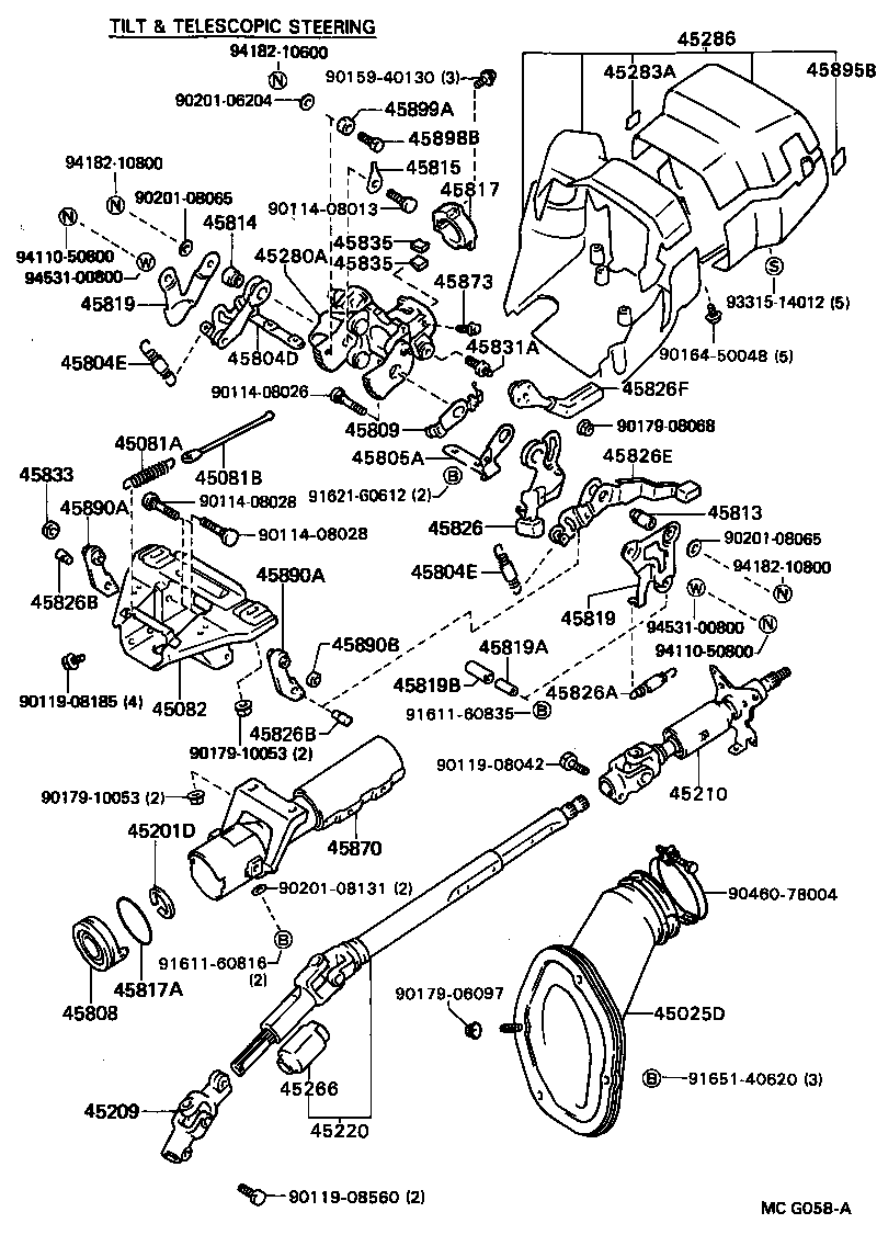  CAMRY VISTA |  STEERING COLUMN SHAFT
