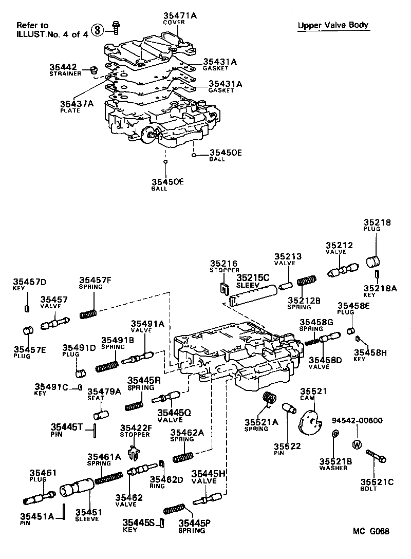  CAMRY VISTA |  VALVE BODY OIL STRAINER ATM