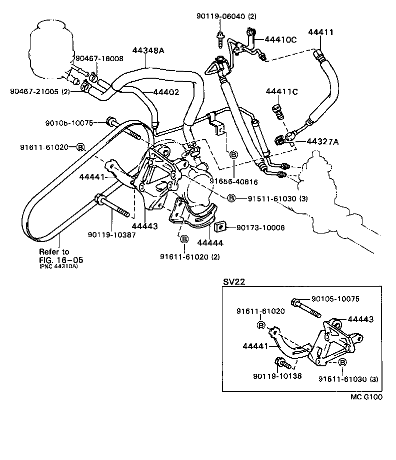  CAMRY VISTA |  POWER STEERING TUBE