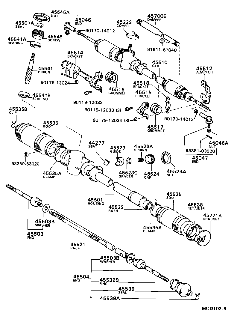  CAMRY VISTA |  FRONT STEERING GEAR LINK