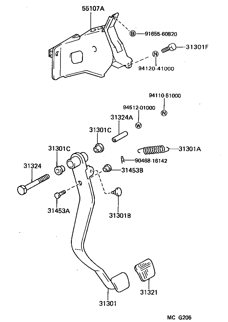  SUPRA |  CLUTCH PEDAL FLEXIBLE HOSE