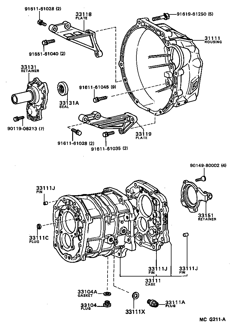  SUPRA |  CLUTCH HOUSING TRANSMISSION CASE MTM