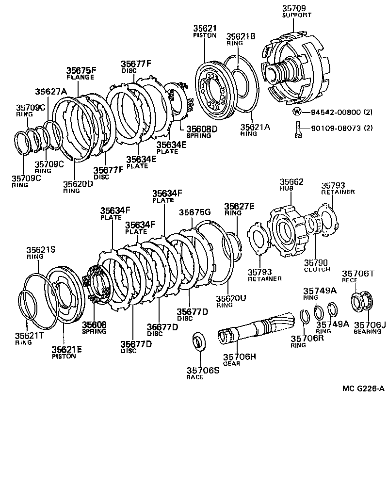  SUPRA |  CENTER SUPPORT PLANETARY SUN GEAR ATM