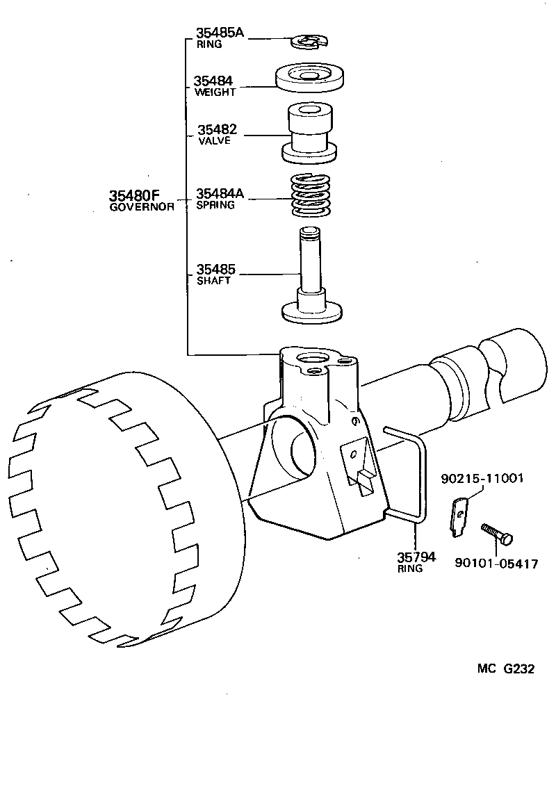  SUPRA |  REAR OIL PUMP GOVERNOR ATM