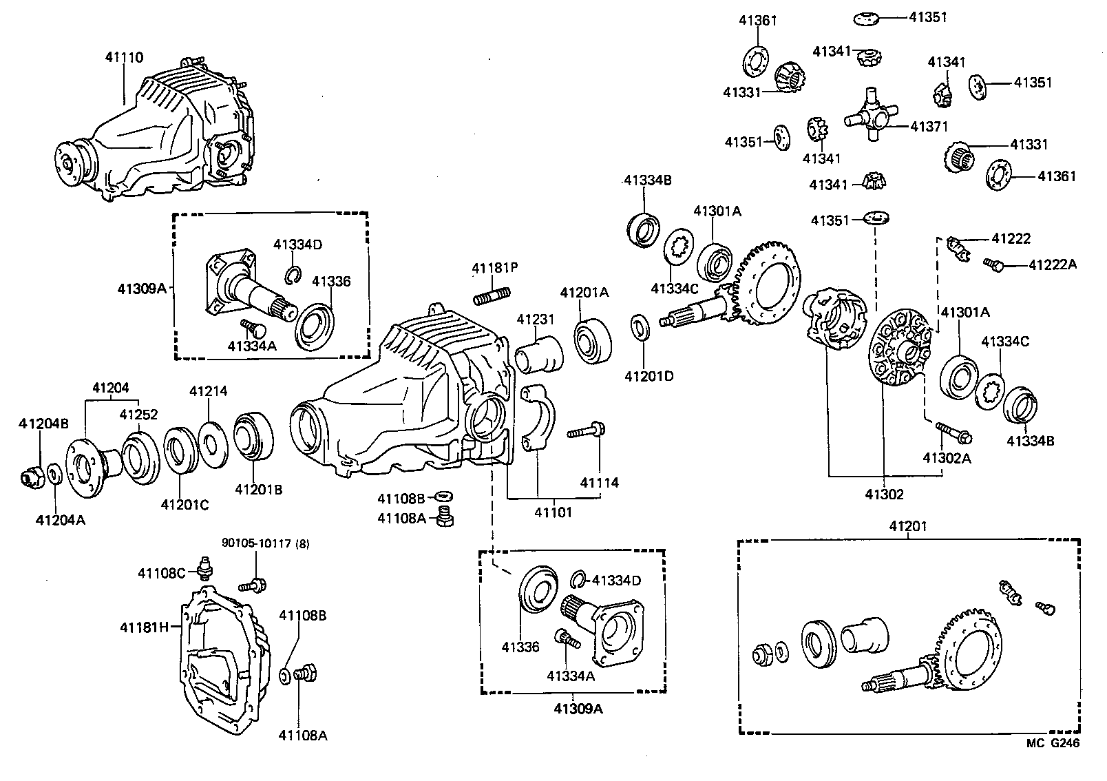 SUPRA |  REAR AXLE HOUSING DIFFERENTIAL
