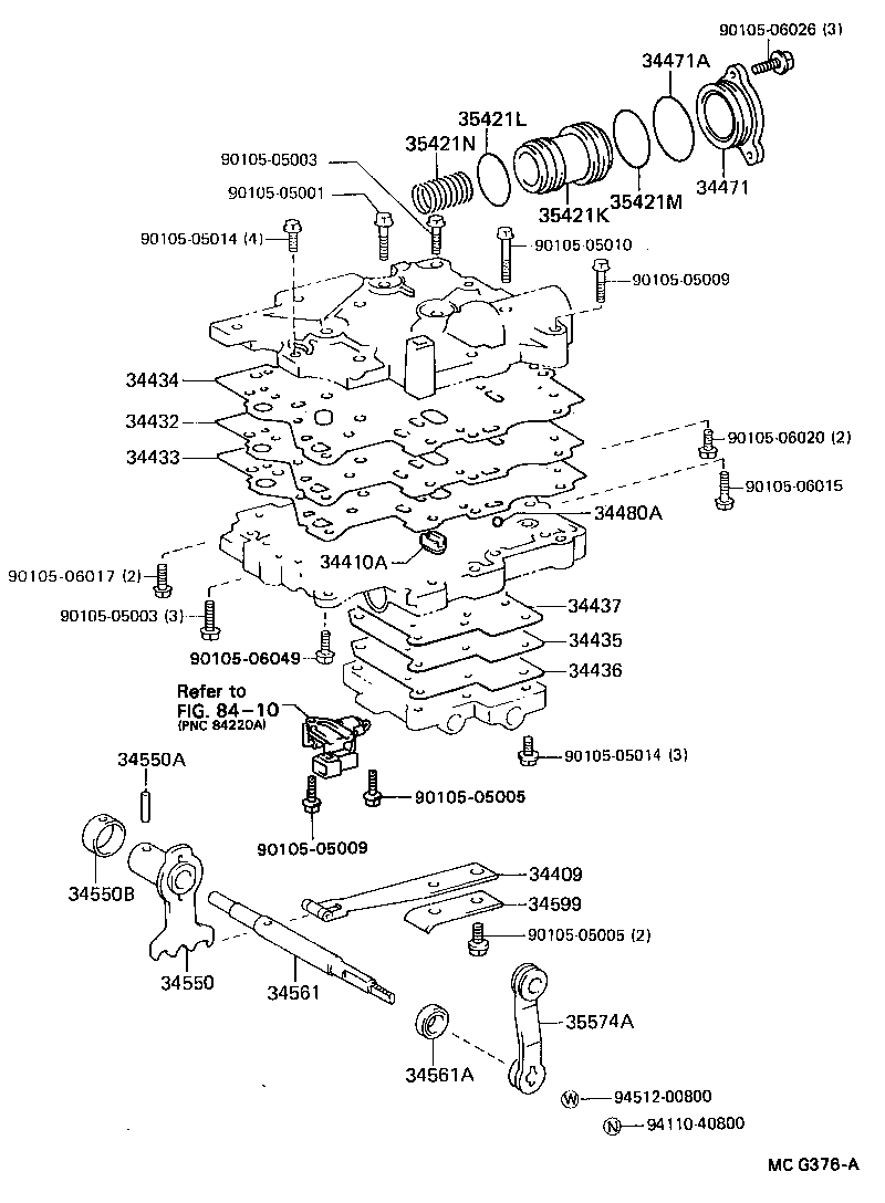  HILUX |  TRANSFER VALVE BODY VALVE LEVER