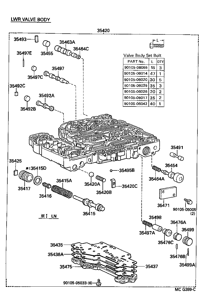  HILUX |  VALVE BODY OIL STRAINER ATM