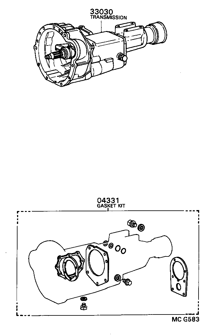  TOWN MASTERACE V WG |  TRANSAXLE OR TRANSMISSION ASSY GASKET KIT MTM