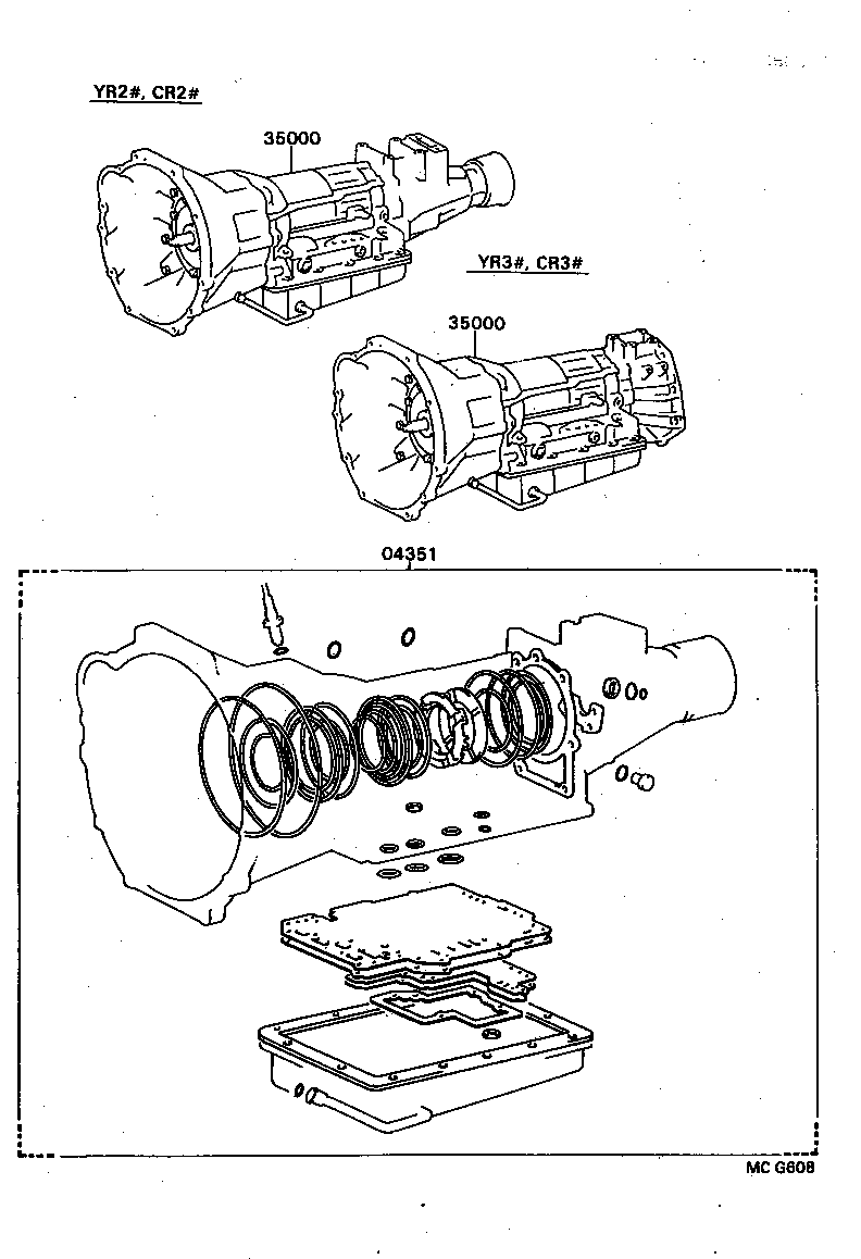  TOWN MASTERACE V WG |  TRANSAXLE OR TRANSMISSION ASSY GASKET KIT ATM