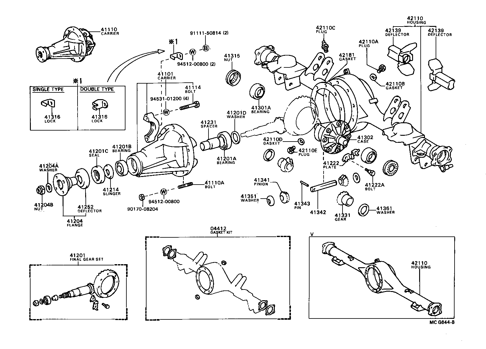  TOWN MASTERACE V WG |  REAR AXLE HOUSING DIFFERENTIAL