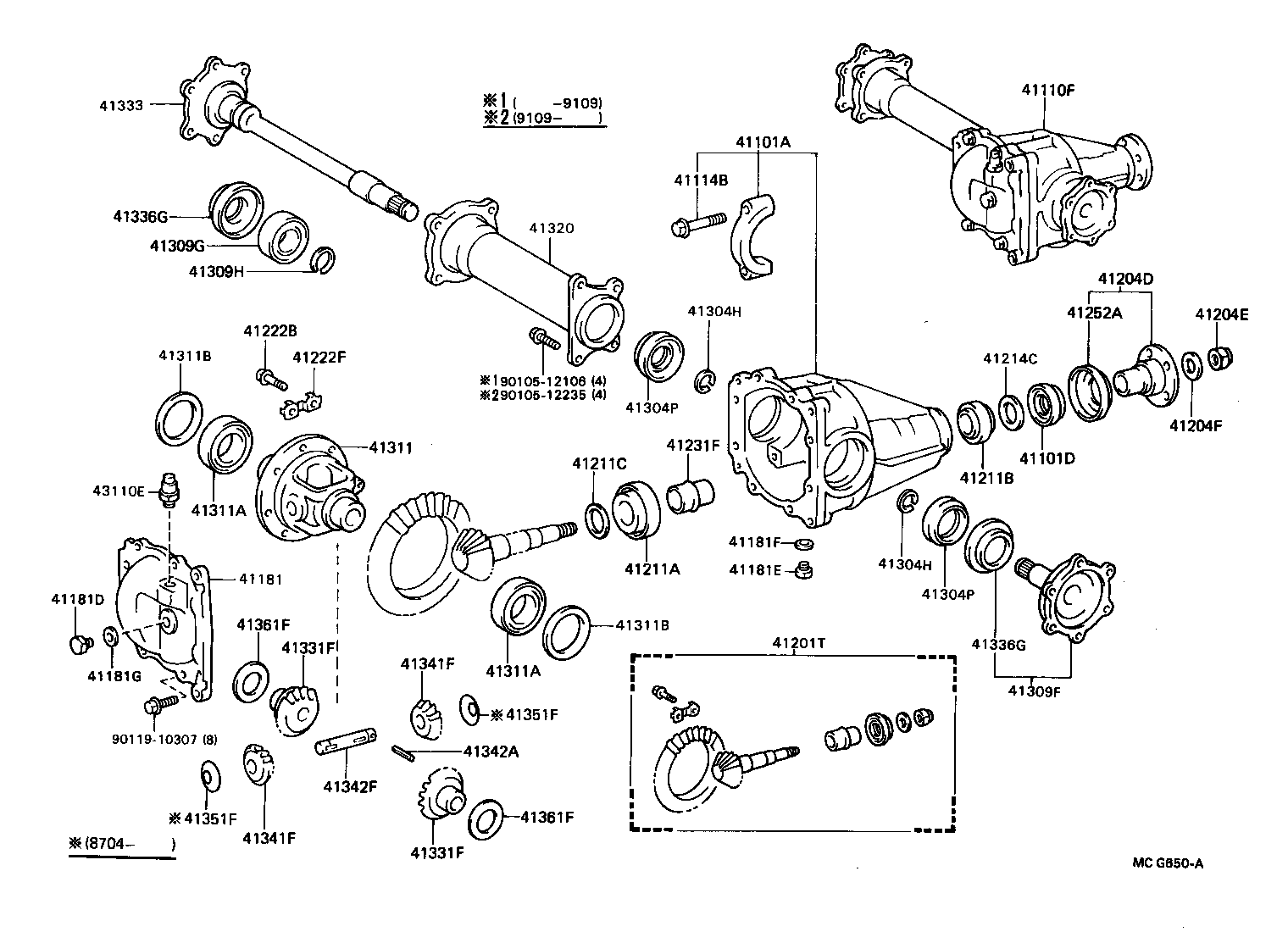  TOWN MASTERACE V WG |  FRONT AXLE HOUSING DIFFERENTIAL