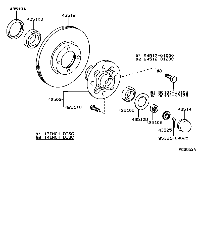  TOWN MASTERACE V WG |  FRONT AXLE HUB