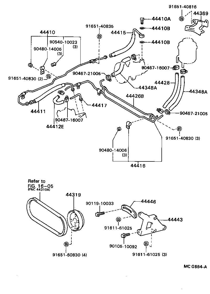  TOWN MASTERACE V WG |  POWER STEERING TUBE