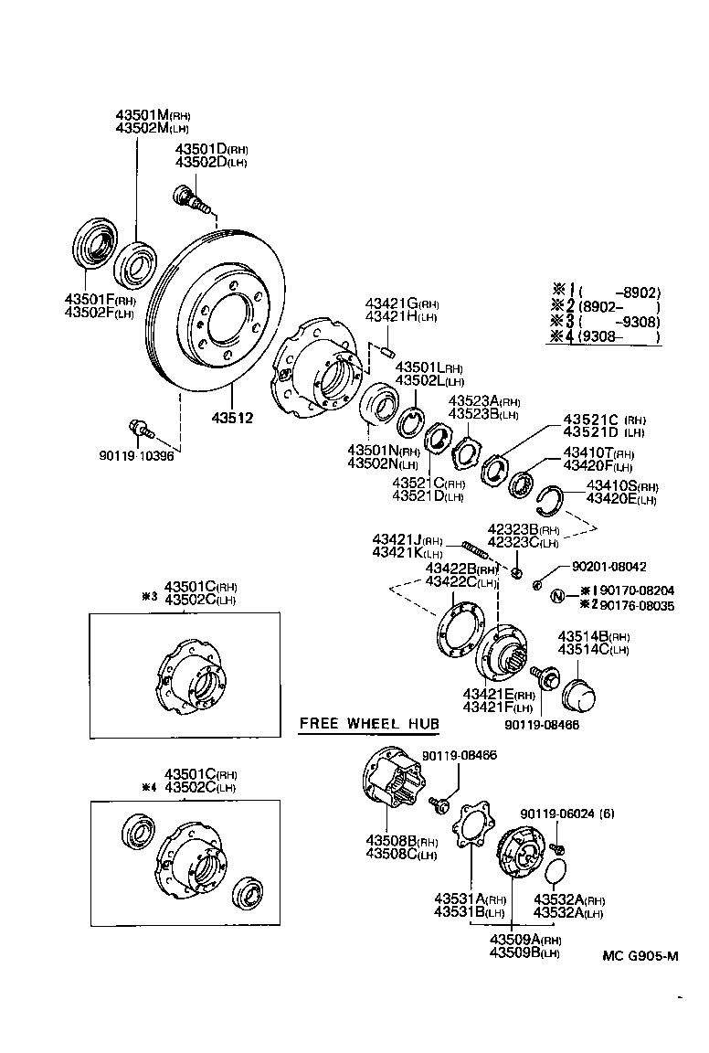  HILUX |  FRONT AXLE HUB