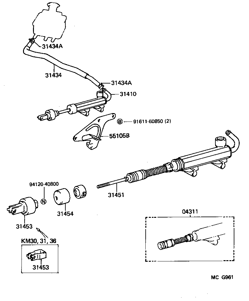 LITEACE VAN WAGON |  CLUTCH MASTER CYLINDER