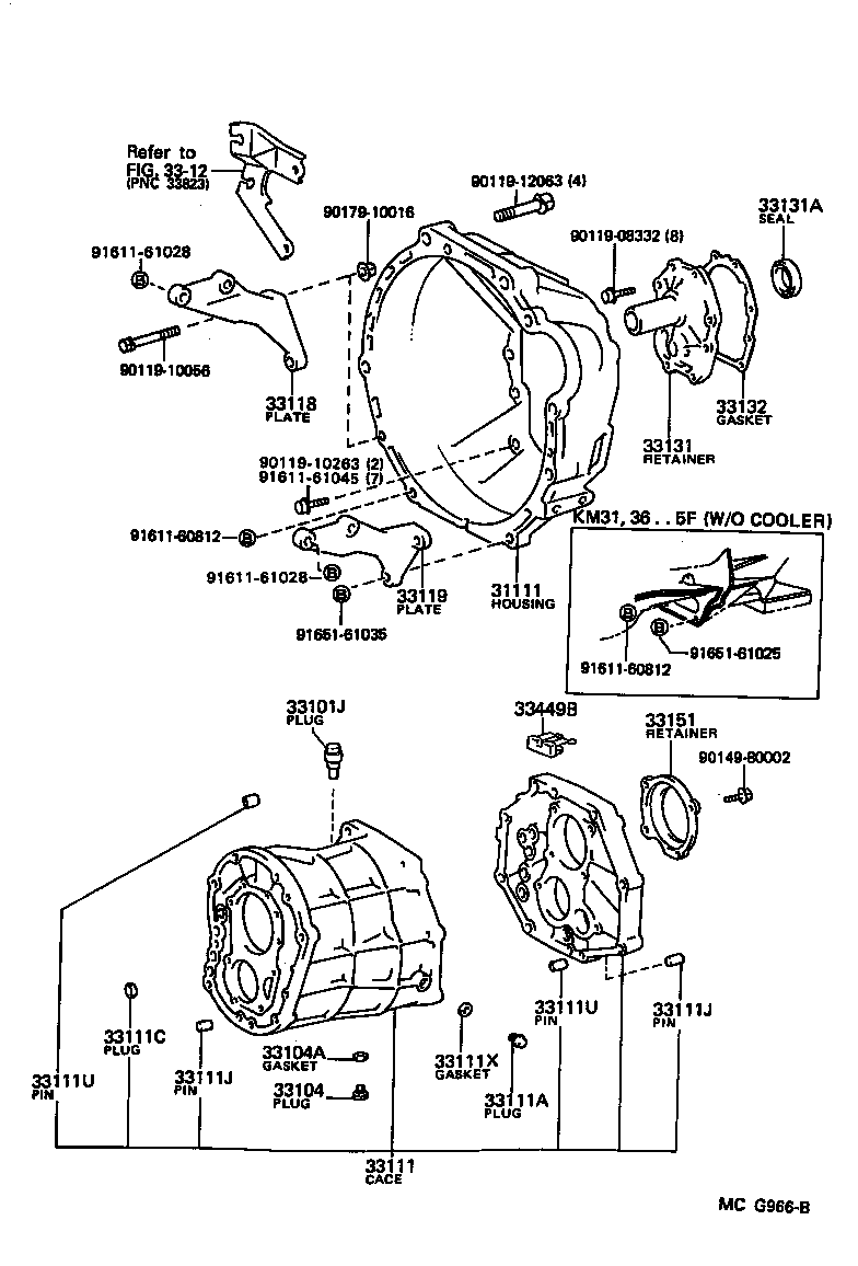  LITEACE VAN WAGON |  CLUTCH HOUSING TRANSMISSION CASE MTM
