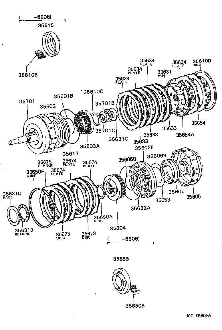  LITEACE VAN WAGON |  BRAKE BAND MULTIPLE DISC CLUTCH ATM
