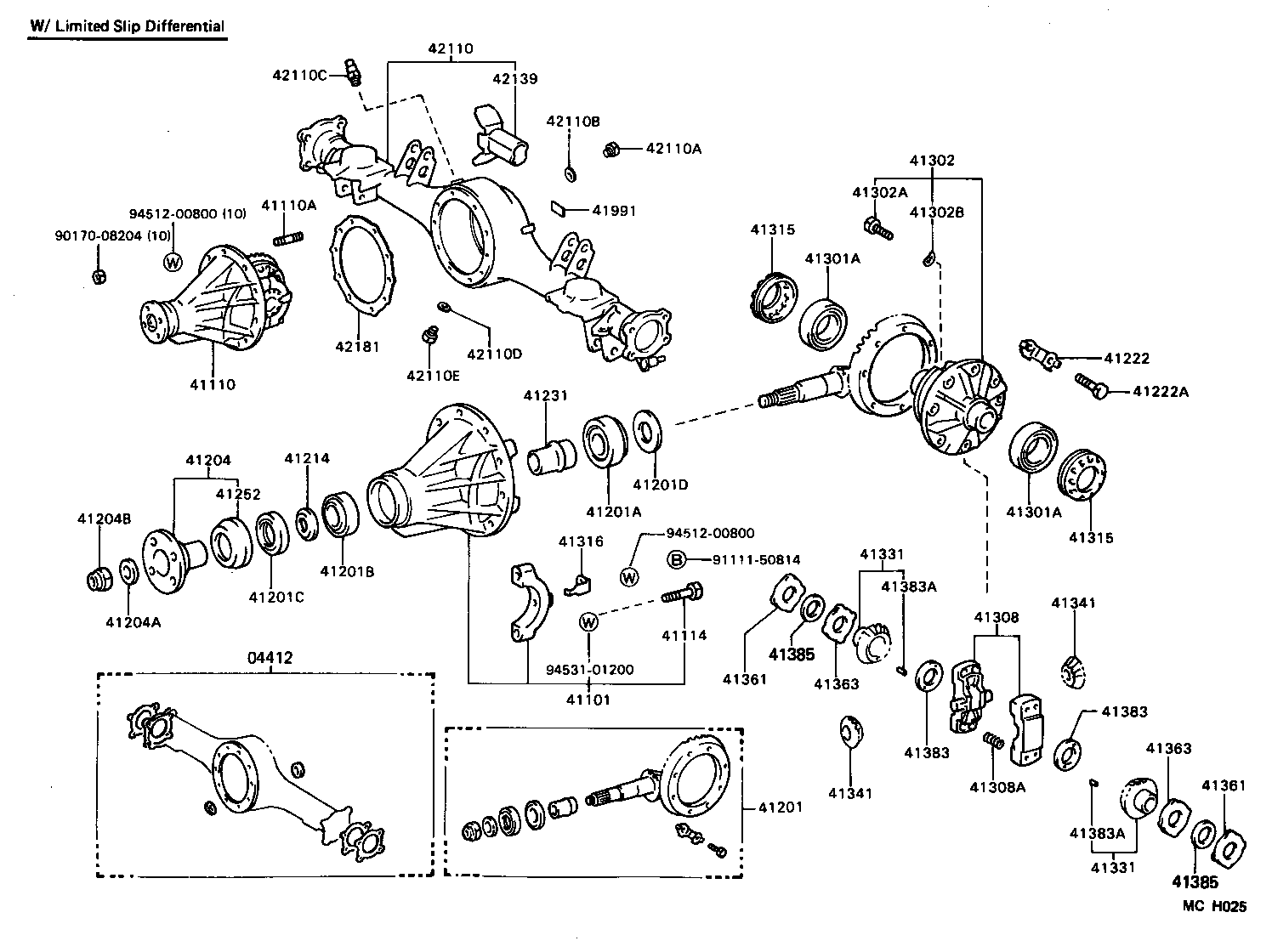  LITEACE VAN WAGON |  REAR AXLE HOUSING DIFFERENTIAL