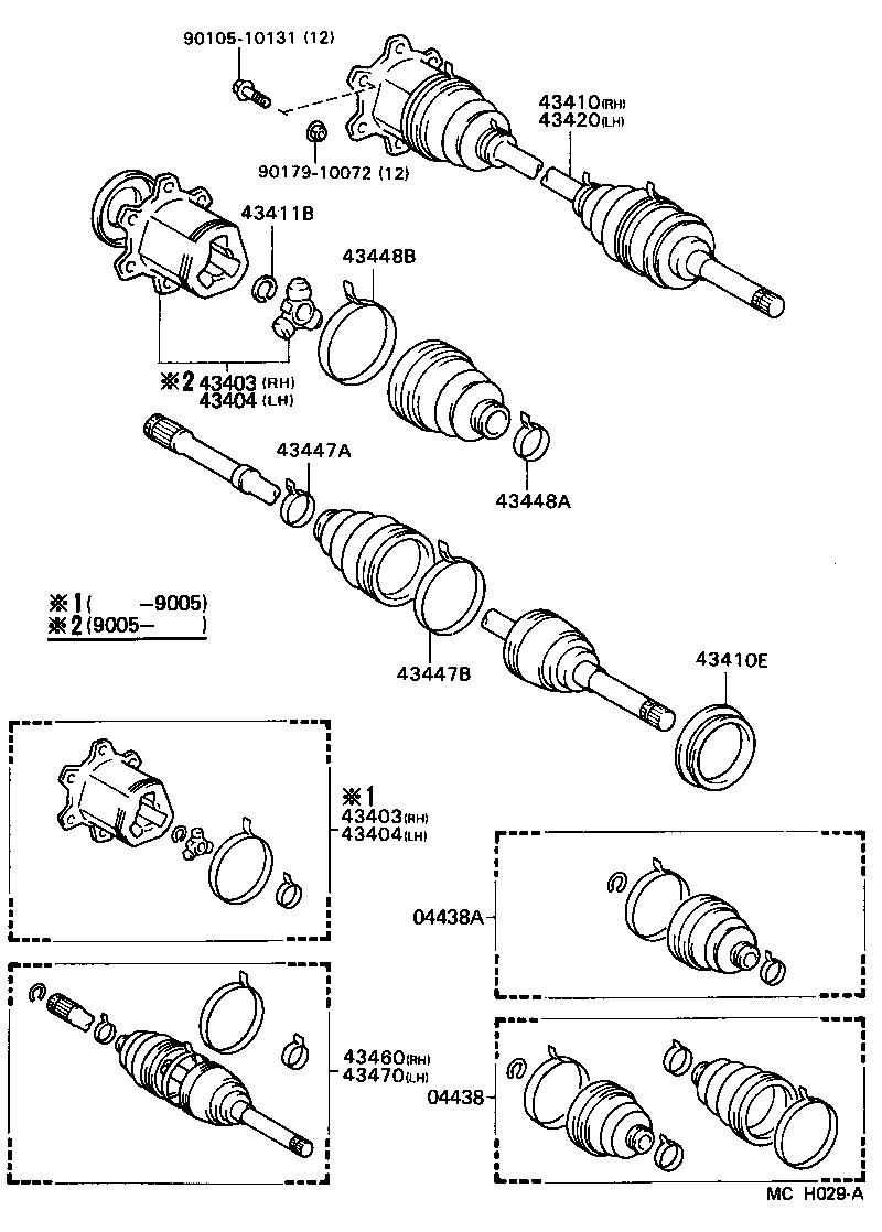  LITEACE VAN WAGON |  FRONT DRIVE SHAFT