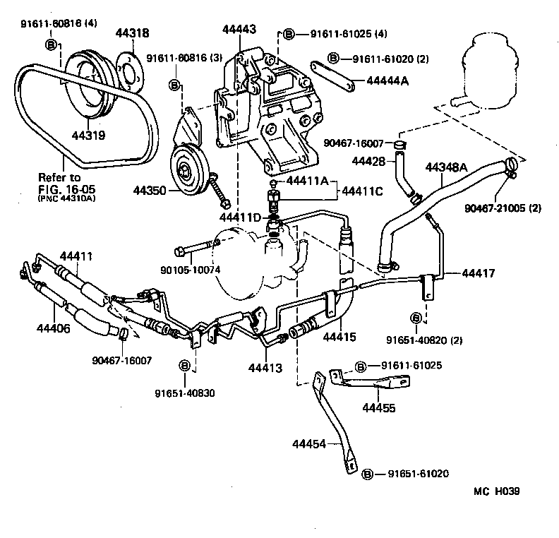  LITEACE VAN WAGON |  POWER STEERING TUBE