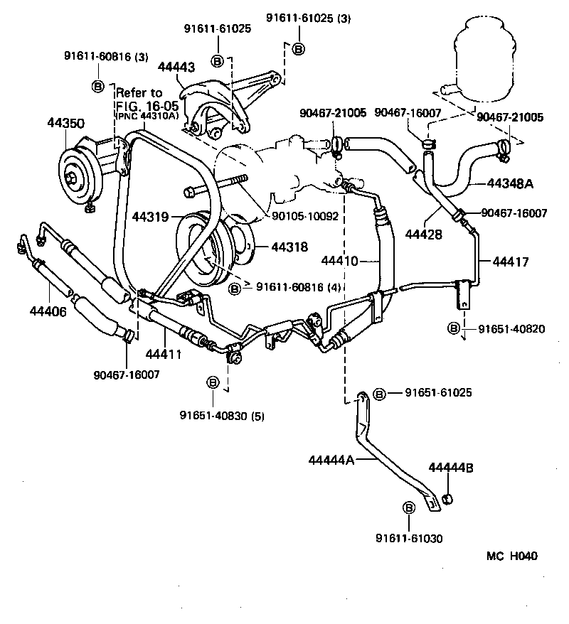  LITEACE VAN WAGON |  POWER STEERING TUBE