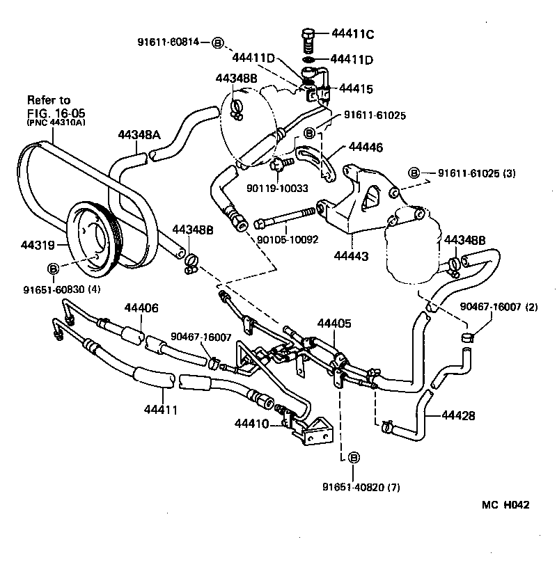  LITEACE VAN WAGON |  POWER STEERING TUBE