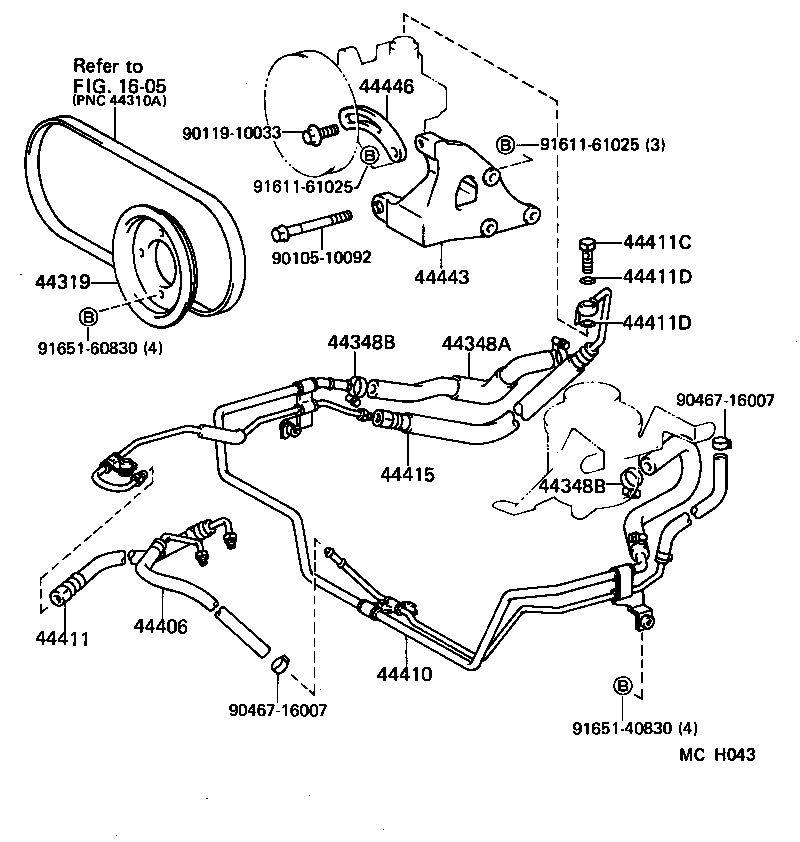  LITEACE VAN WAGON |  POWER STEERING TUBE