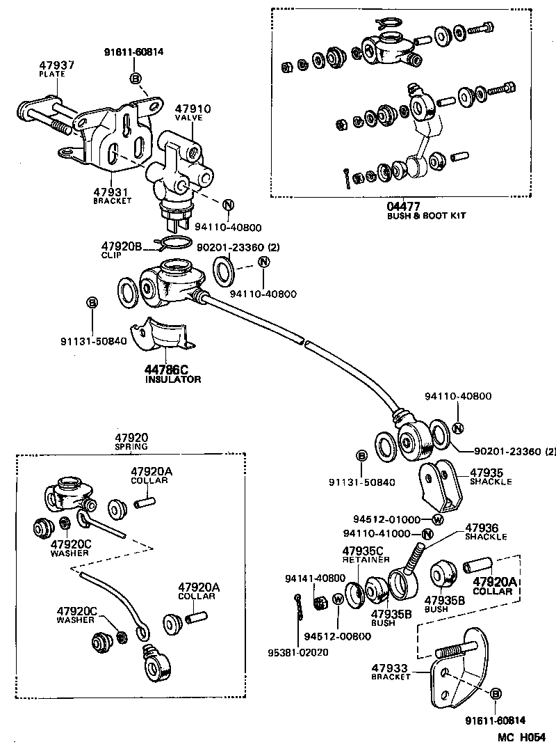  LITEACE VAN WAGON |  BRAKE TUBE CLAMP
