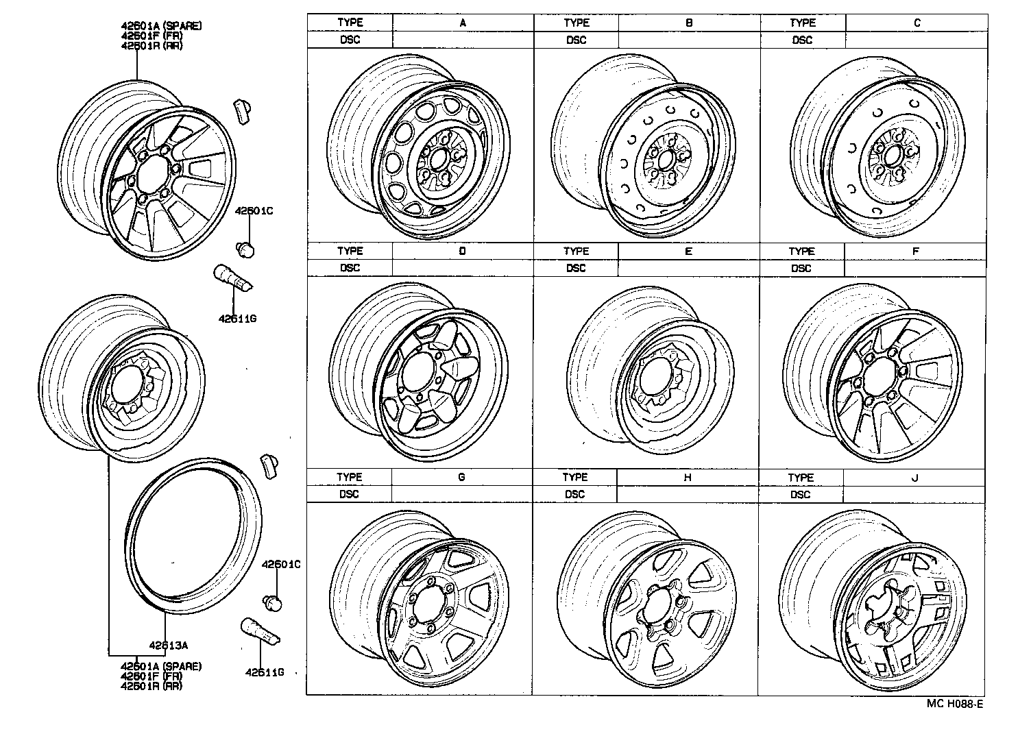  HILUX |  DISC WHEEL WHEEL CAP