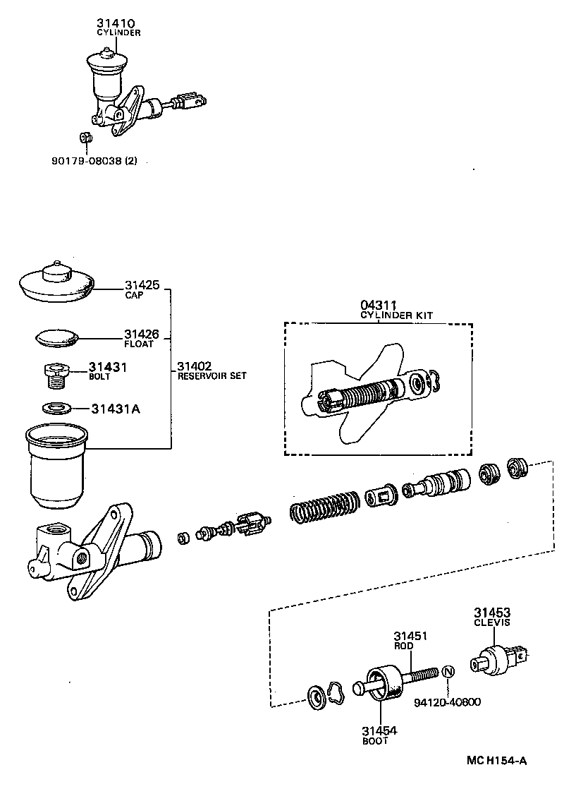  MARK 2 V WG |  CLUTCH MASTER CYLINDER