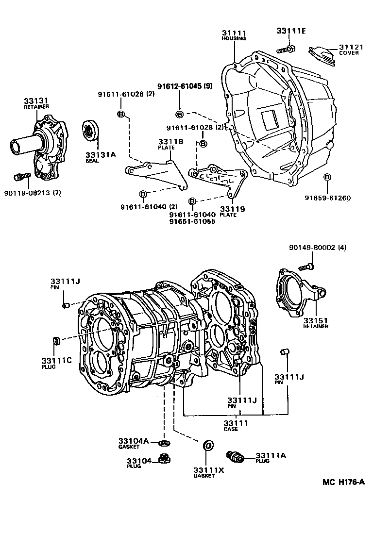  MARK 2 V WG |  CLUTCH HOUSING TRANSMISSION CASE MTM