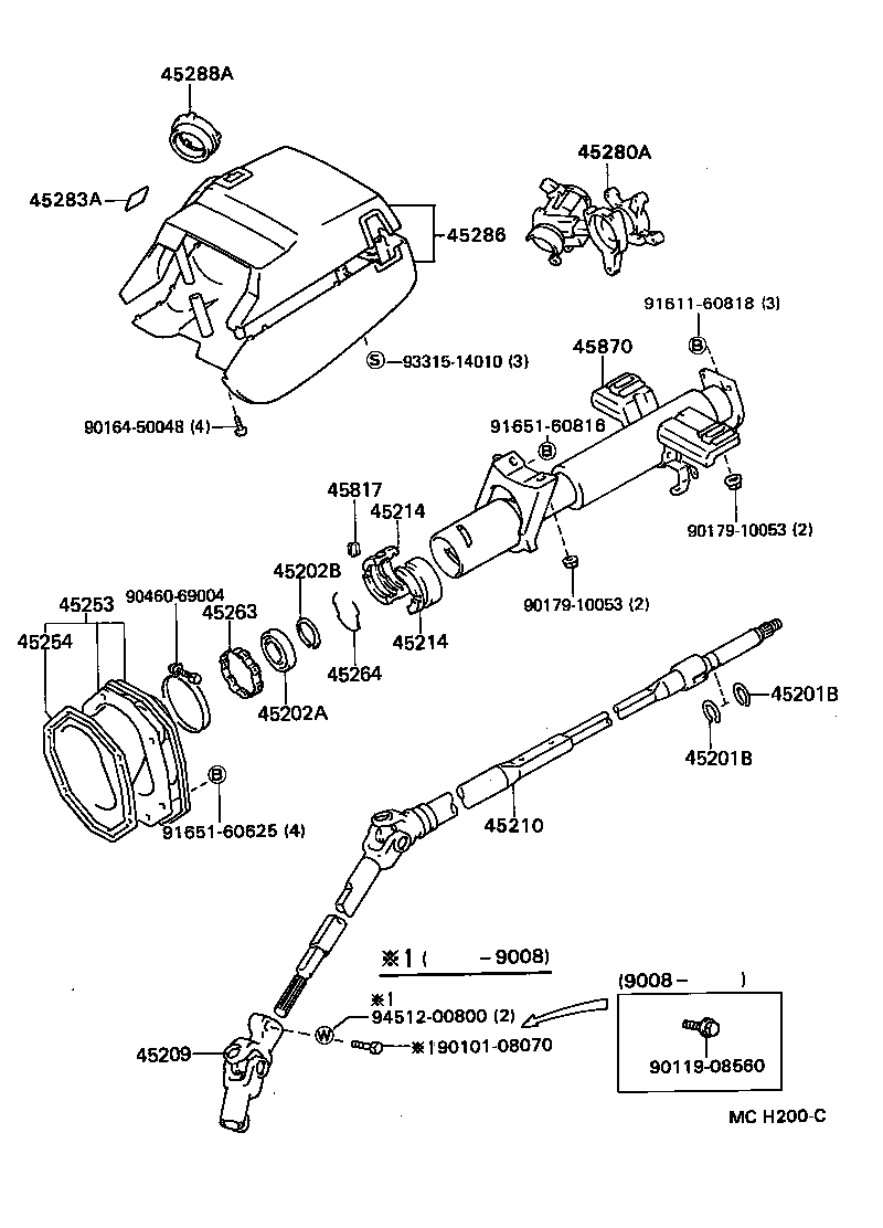  MARK 2 V WG |  STEERING COLUMN SHAFT