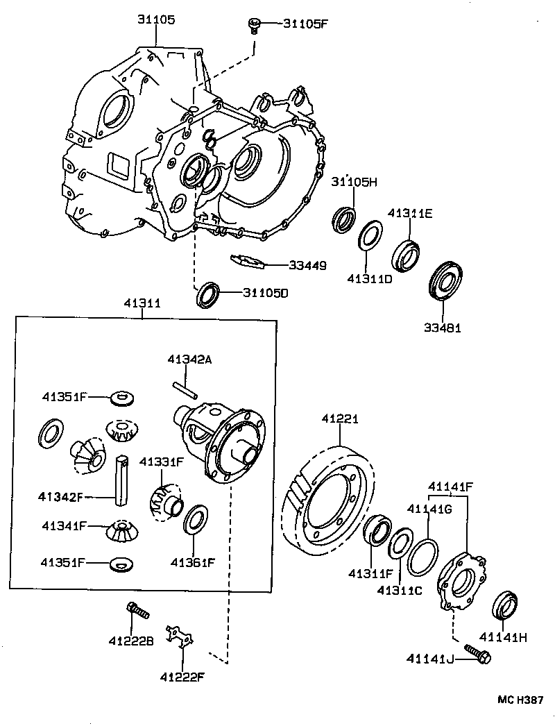 CARINA FF |  FRONT AXLE HOUSING DIFFERENTIAL