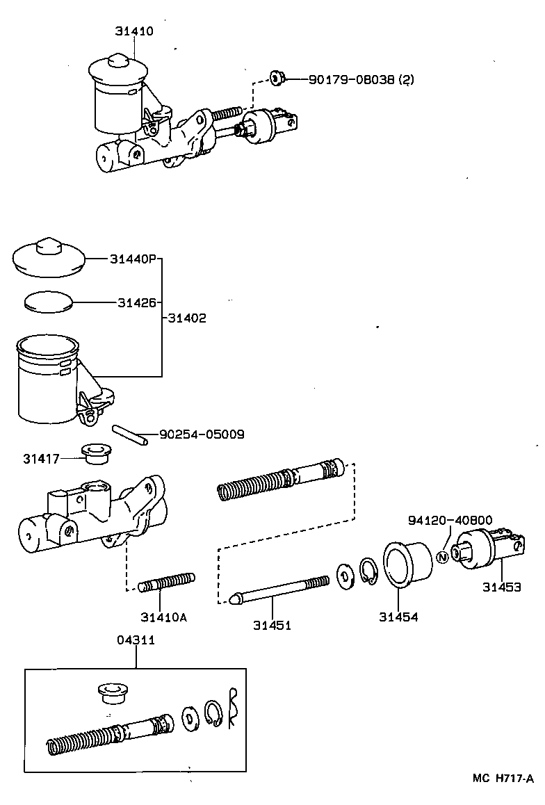  SPRINTER |  CLUTCH MASTER CYLINDER