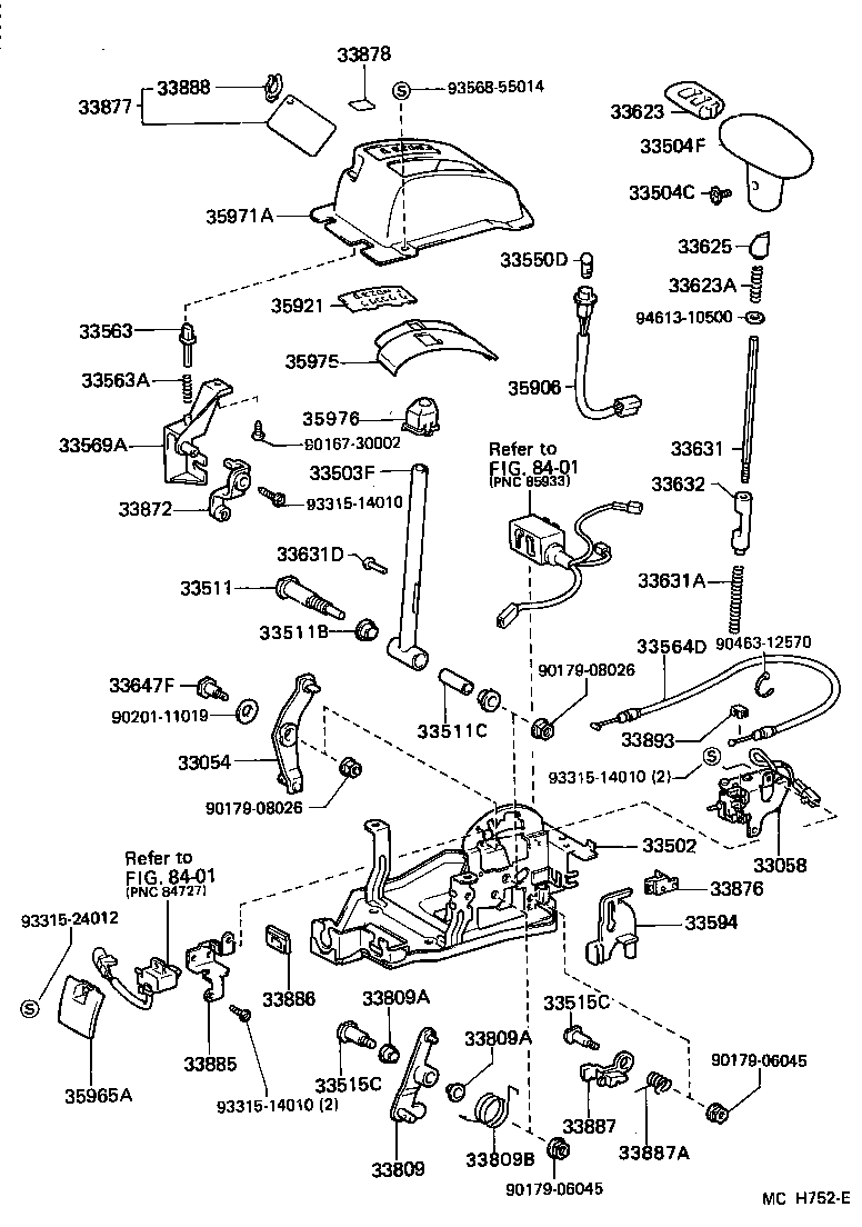  SPRINTER TRUENO |  SHIFT LEVER RETAINER