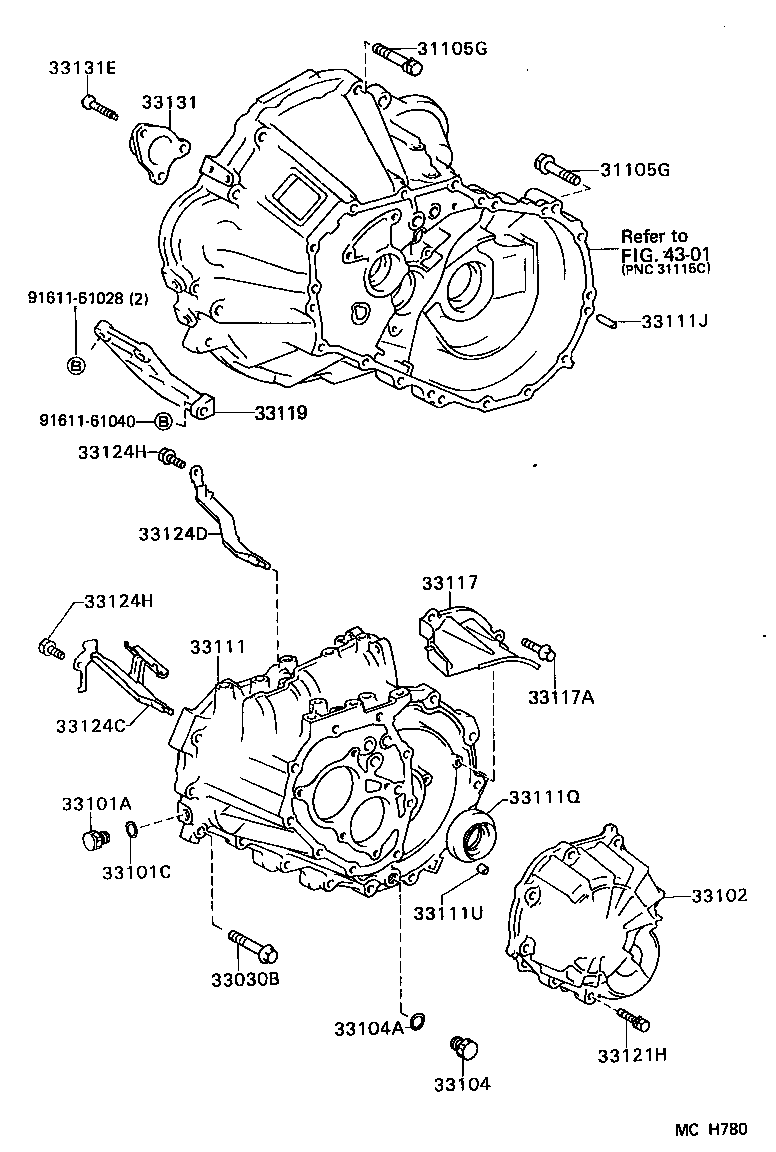 SPRINTER TRUENO | CLUTCH HOUSING TRANSMISSION CASE MTM