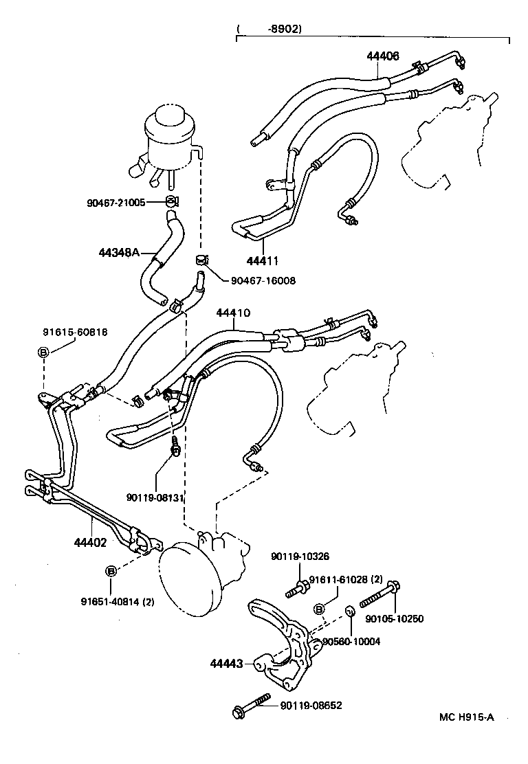  CROWN |  POWER STEERING TUBE