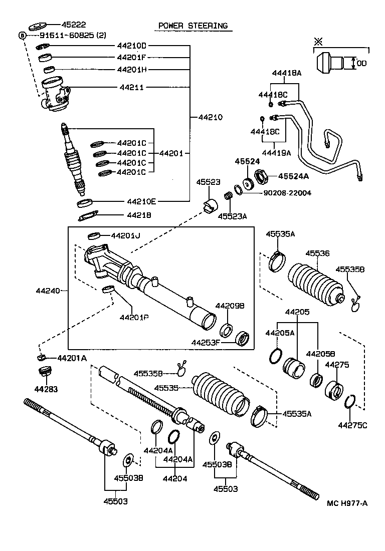  SPRINTER CARIB |  FRONT STEERING GEAR LINK