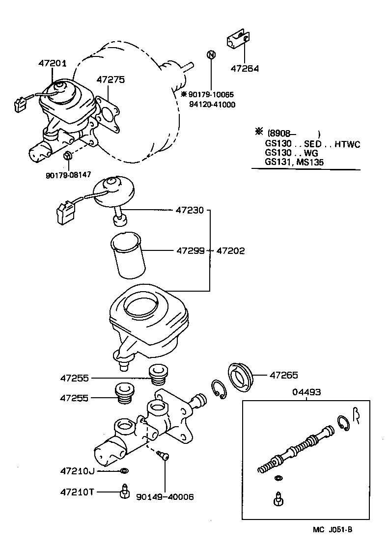  CROWN |  BRAKE MASTER CYLINDER