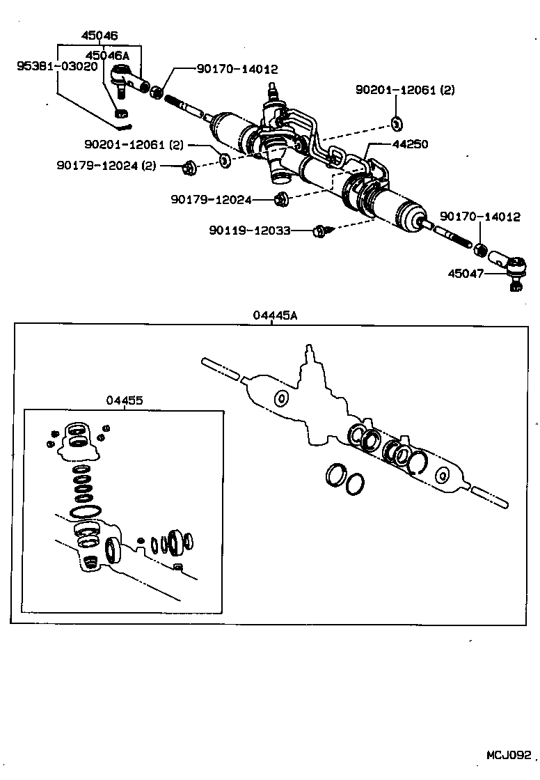  CARINA ED |  FRONT STEERING GEAR LINK