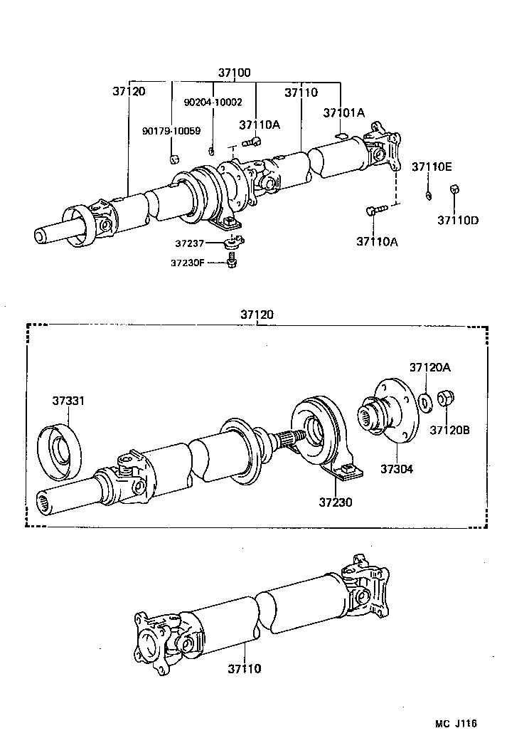 CROWN | PROPELLER SHAFT UNIVERSAL JOINT