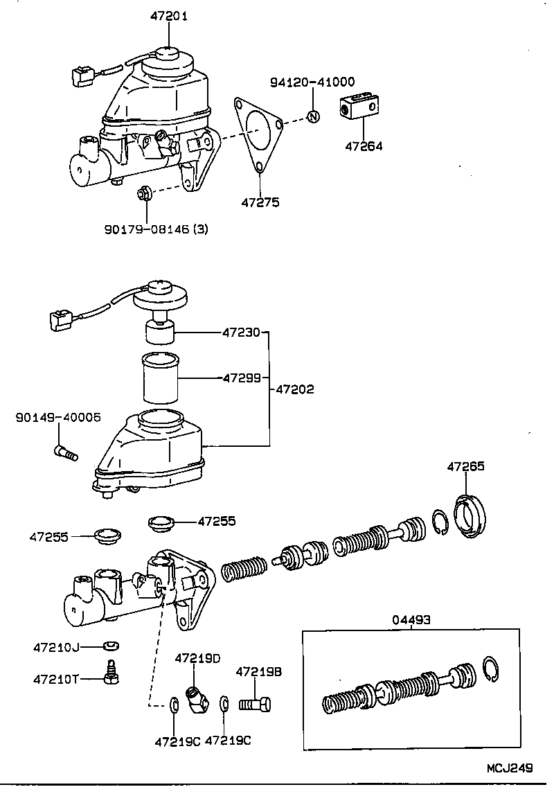  CARINA ED |  BRAKE MASTER CYLINDER