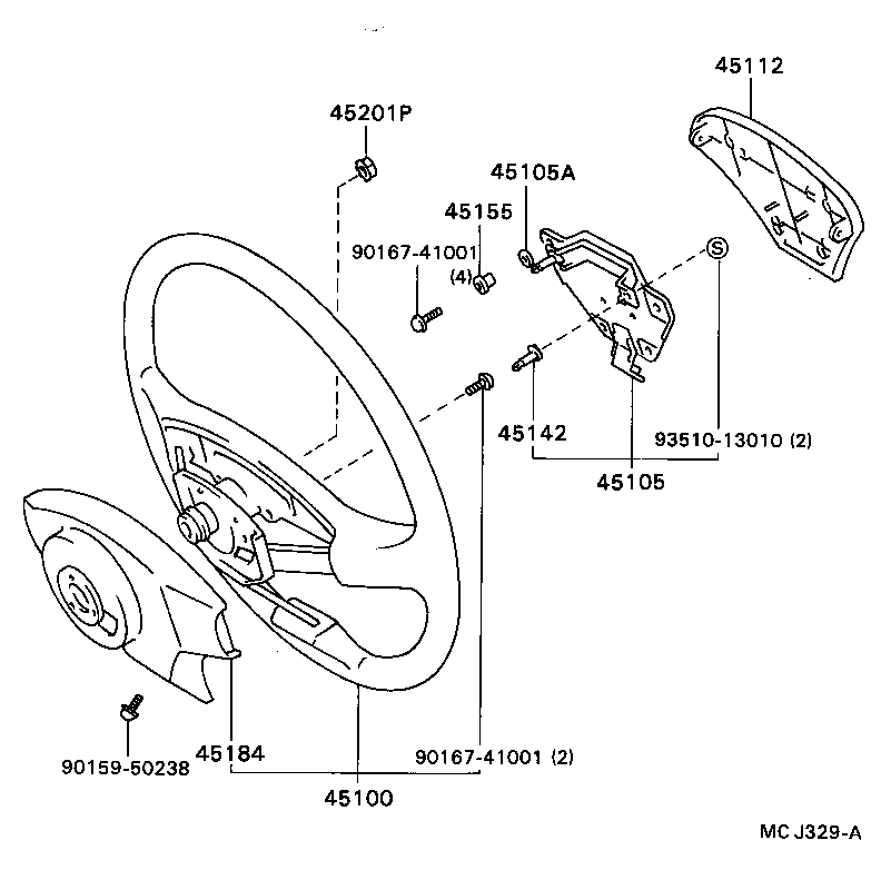  CARINA ED |  STEERING WHEEL