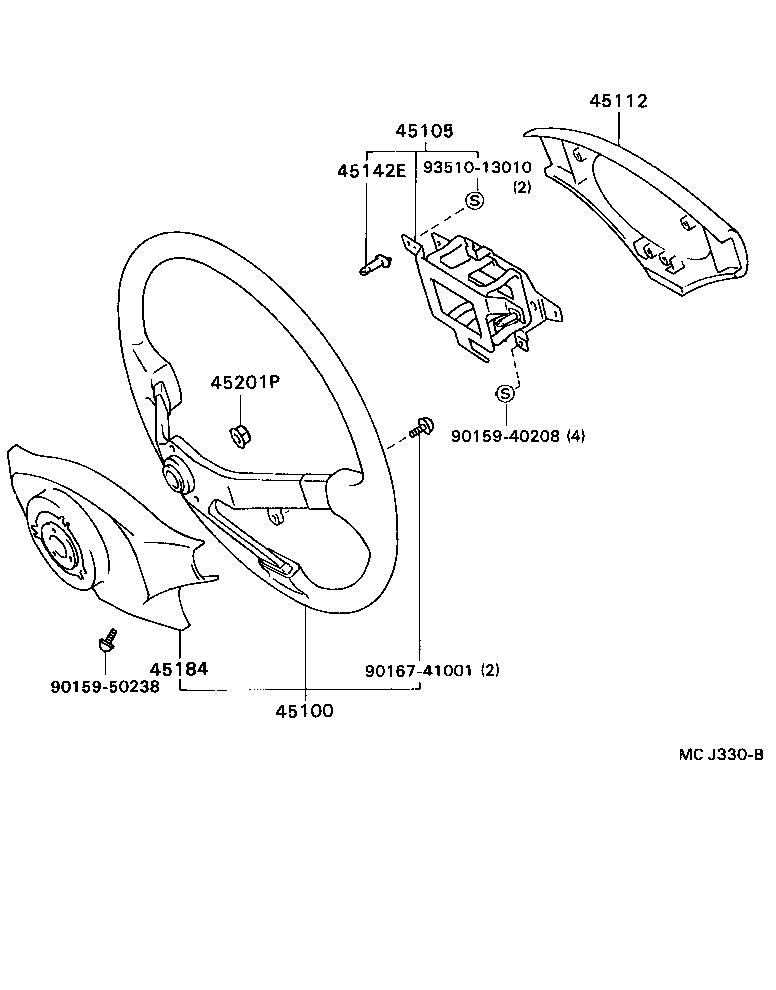  CARINA ED |  STEERING WHEEL