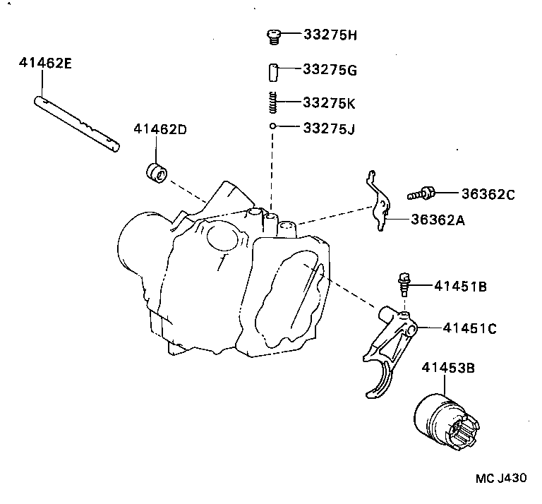  SPRINTER CARIB |  TRANSFER LEVER SHIFT ROD