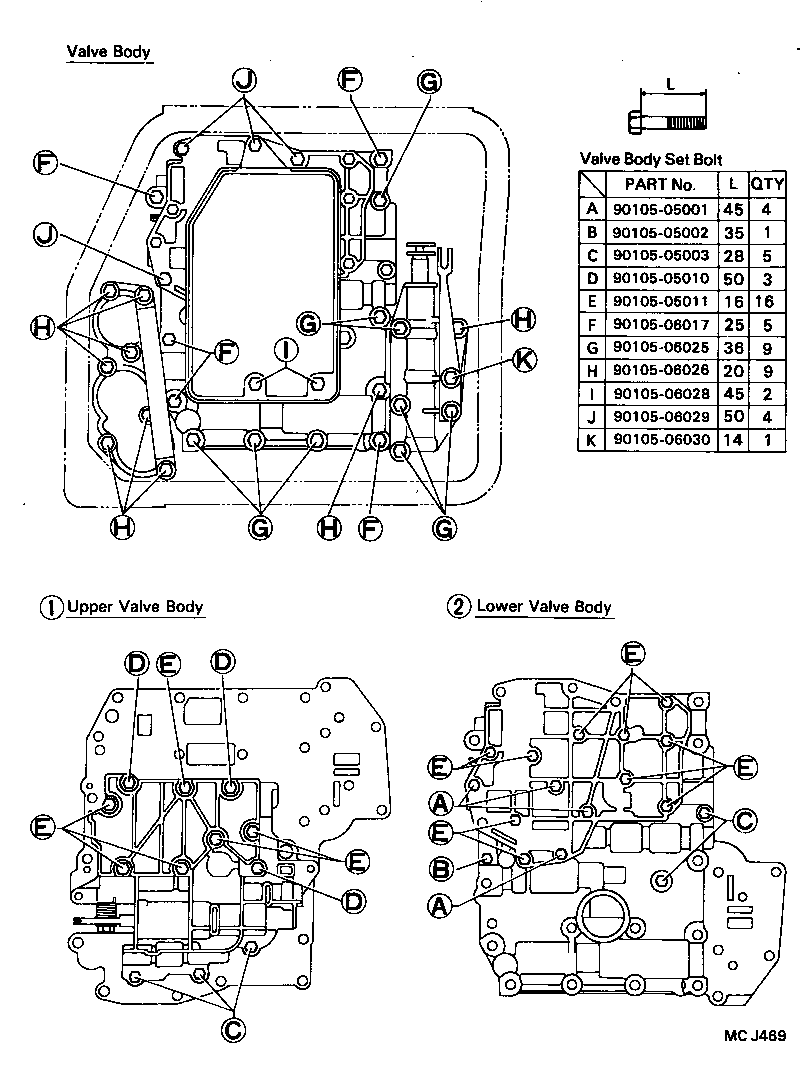  CARINA ED |  VALVE BODY OIL STRAINER ATM