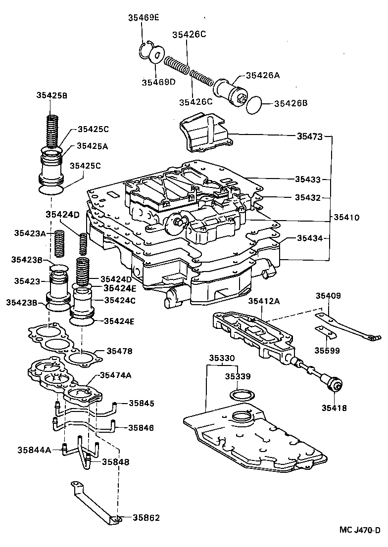  CARINA ED |  VALVE BODY OIL STRAINER ATM